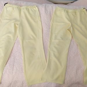 Nordic track yellow track pants
